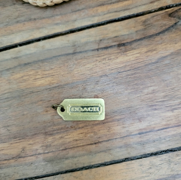 Coach Gold Hang Tag Keychain Bag Charm Pendant - Picture 2 of 5